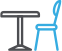 chair and desk icon
